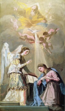 フランシスコ・ゴヤ Painting - 「受胎告知」 1785年 フランシスコ・デ・ゴヤ
